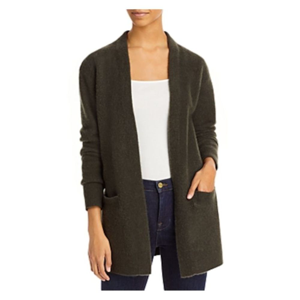Designer Brand Womens Green Cuffs And Hem Long Sleeve Open Cardigan Sweater XL